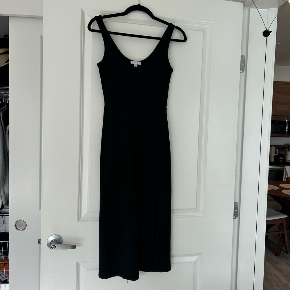 Leith Black Midi Tank Dress